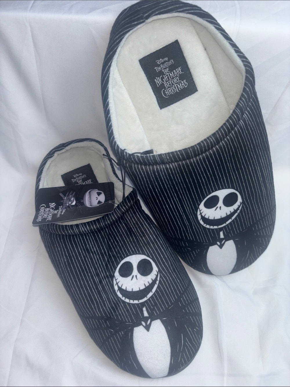 BNWT Adults’ Nightmare Before Christmas Jack Skellington Slippers. Size 11/12